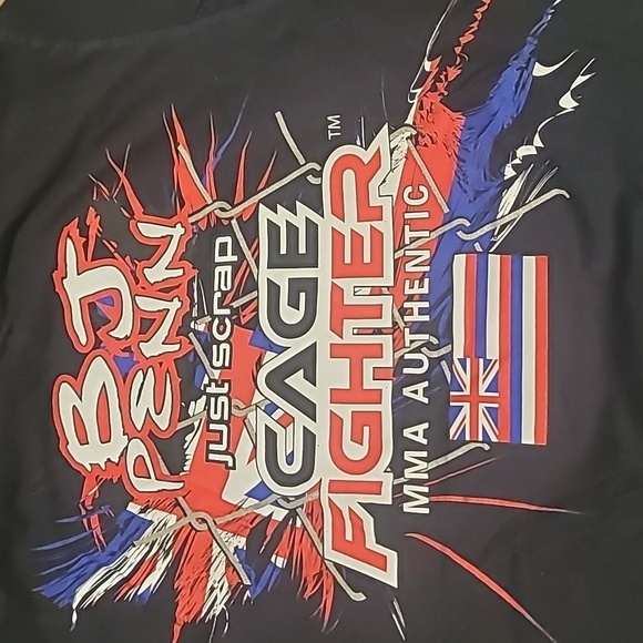 Vintage Cage Fighter BJ Penn Just Scrap size Large - Picture 7 of 8